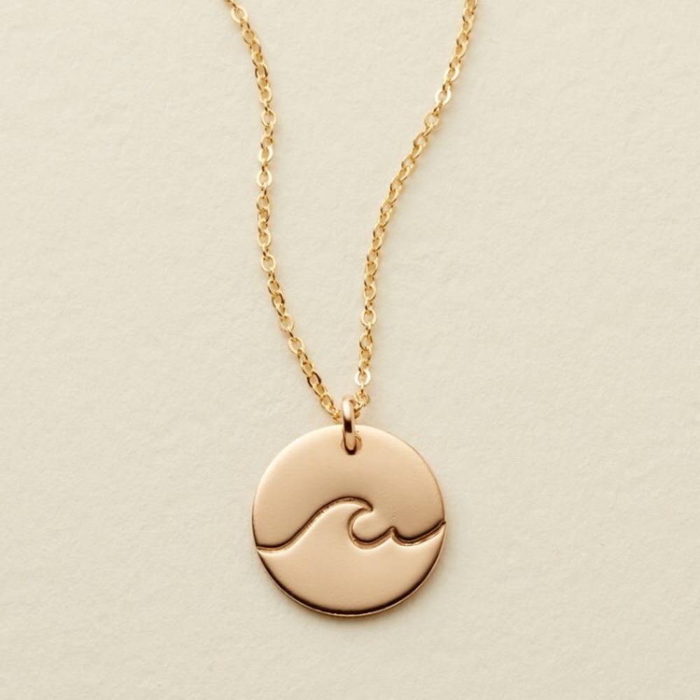 "Ride the Wave” Ocean Boho Trendy Charm Necklace - Picture 8 of 9